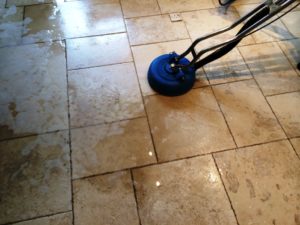 Porcelain Marble Effect Floor Cleaned in Maidenhead During