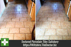 Deep Cleaning Textured Porcelain Tiles in a Salisbury