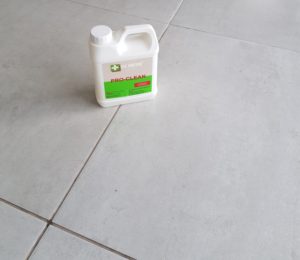 porcelain tile and grout before cleaning bearsden