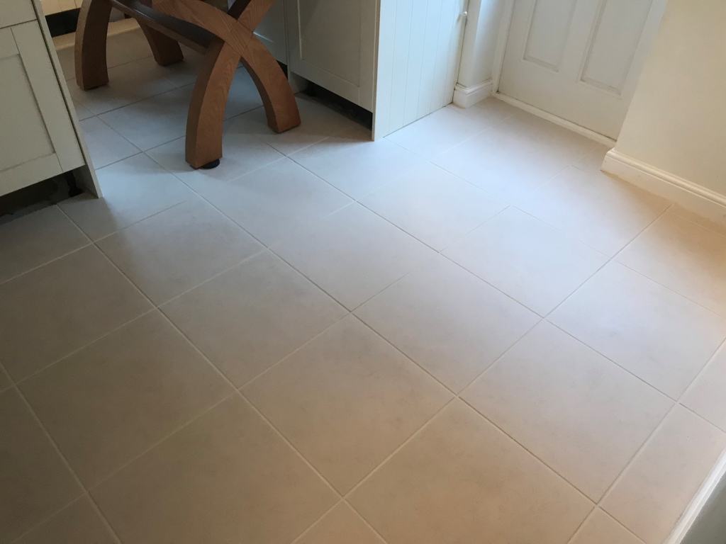 Porcelain Tiled Kitchen Floor After Renovation Binfield