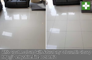 White Grout Recoloured Natural Grey Glossop
