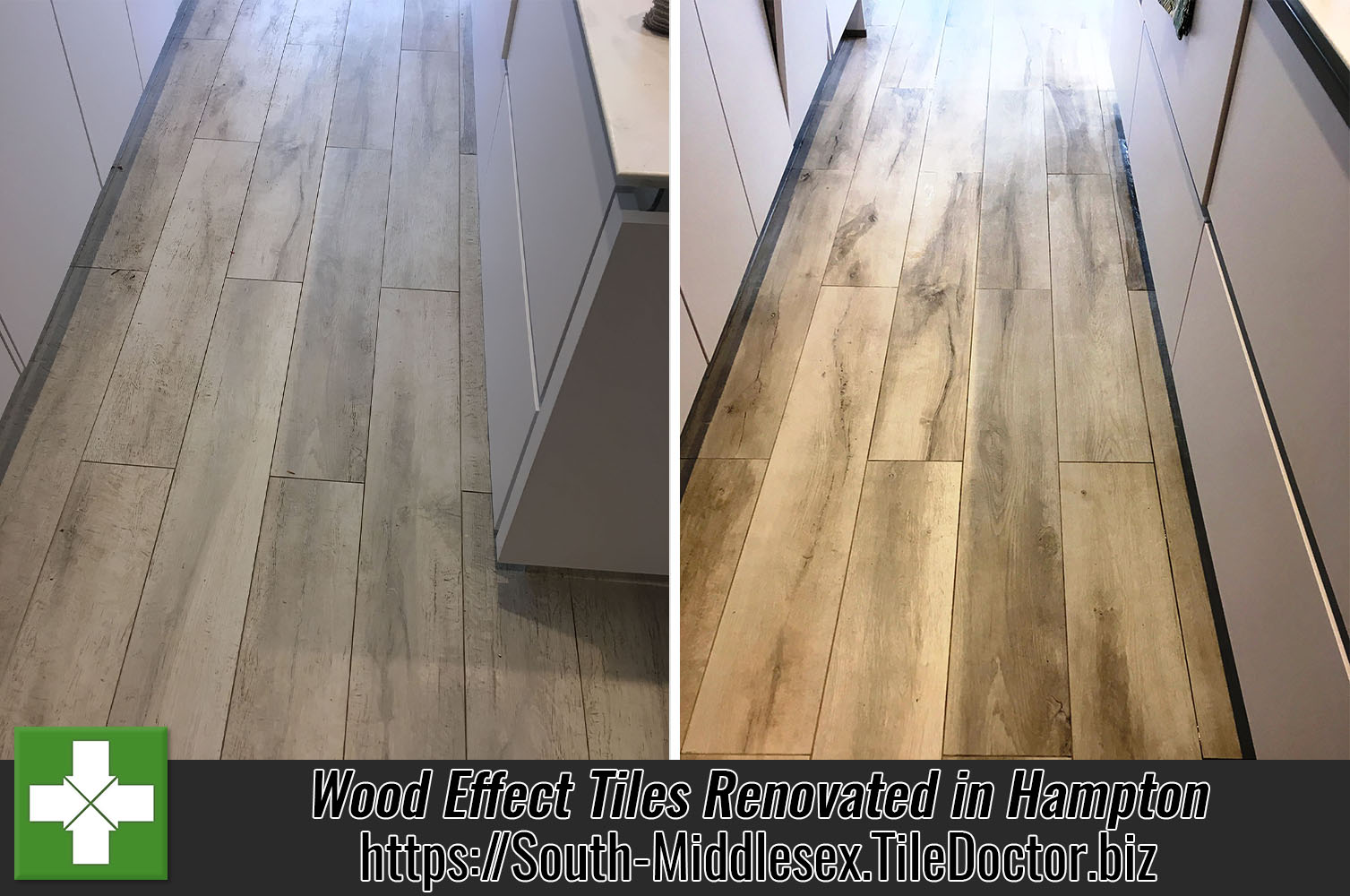 Grout Haze Removed from Newly Installed Wood Effect ...