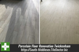 Porcelain Floor Before After Renovation Twickenham