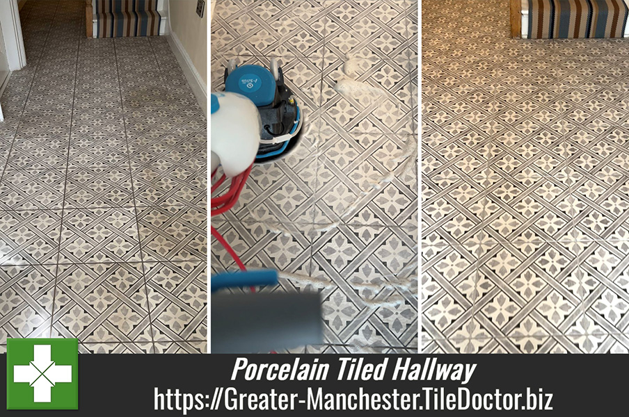 Grey Porcelain Tiled Hallway Floor Renovation Sale